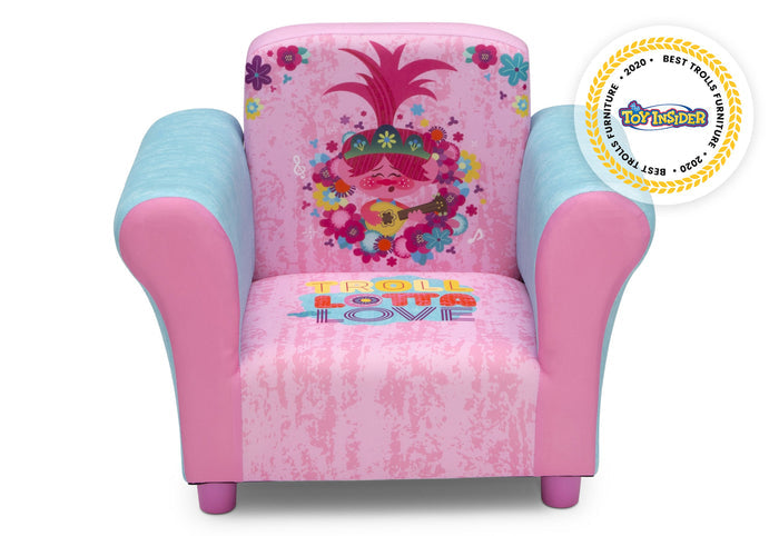 Delta Children Trolls World Tour 1177 Upholstered Chair, Front Silo View