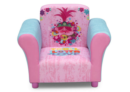 Delta Children Trolls World Tour (1177) Upholstered Chair, Front Silo View