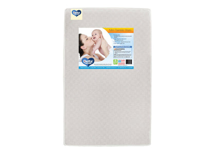 Delta Children Twinkle Stars 3-inch Mini/Portable Crib Mattress, Main View No Color (NO)