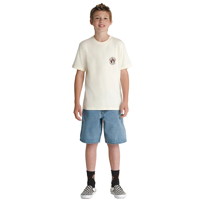 Vans Kids Check-5 Baggy Denim Shorts - Stonewash Blue