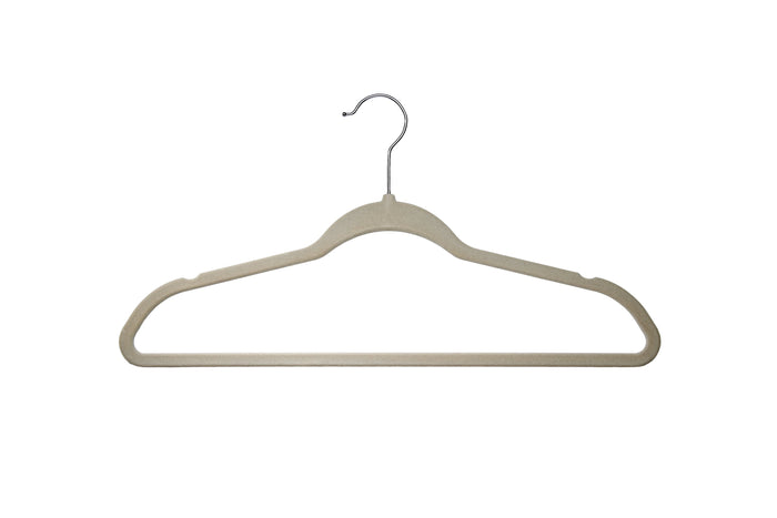Delta Children Velvet Hangers (pack of 50) Beige (250), Single View