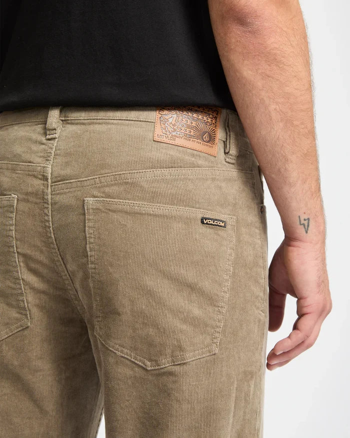 Volcom Solver 5 Pocket Corduroy Trousers - Brindle