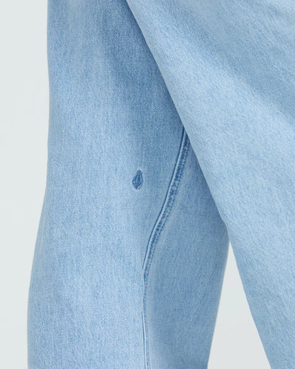 Volcom Stoned Boyfriend High Rise Jeans - Blue Bird
