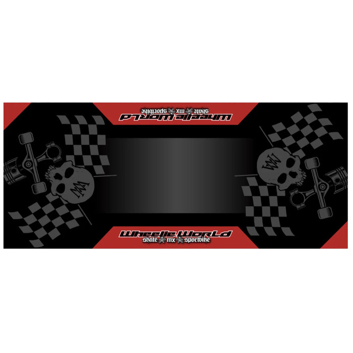 Wheelie World Environmental Moto Mat Dark Skull 95x220cm