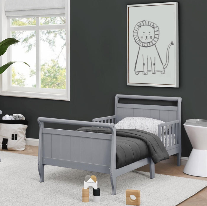 7183 026 Sleigh Toddler Bed Grey Lifestyle 03