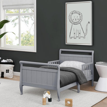 7183 026 Sleigh Toddler Bed Grey Lifestyle 03